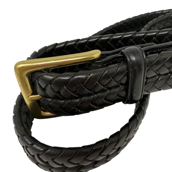 Brighton Other - Brighton Size 36 Dark Brown Braided Woven Leather Belt 98063